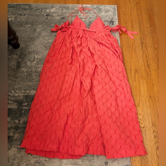 NWT! RARE! Free People Primmy Midi Dress, SZ Small in Ice Coral - Picture 7 of 15